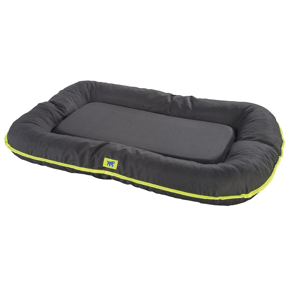 Ferplast Panier Chien Coussin Chien Grande Taille Tissu anti-rayures Lavable à 30°C.Matelas pour chien imperméable 120 x 80 x 13,5 cm.Noir