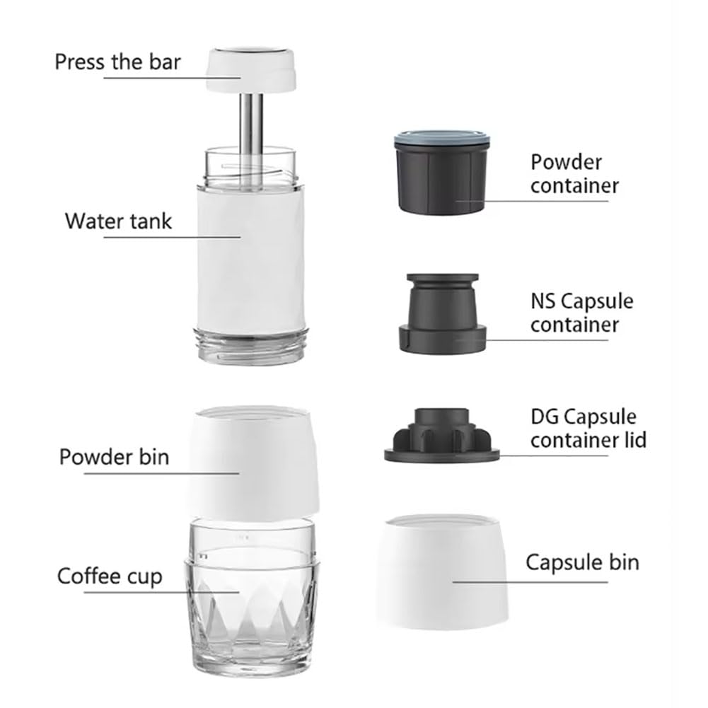 Amazon.co.jp: Cafelffe 3 In1 ポータブルコーヒーマシン