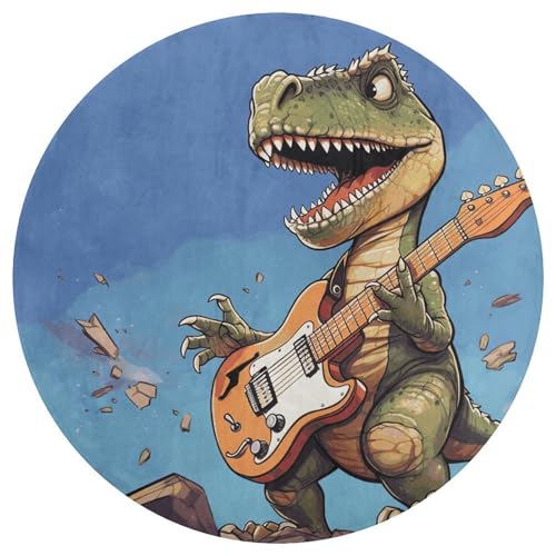 Alfombra de dinosaurios pequeña alfombra lavadora para evitar suelos fríos en cuarto de niños 5
