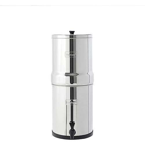 Travel Berkey Gravity-Fed Water Filter with 2 Black Berkey Elements–Enjoy Potable Water While Camping, RVing, Off-Grid, Emergencies, Every Day at Home