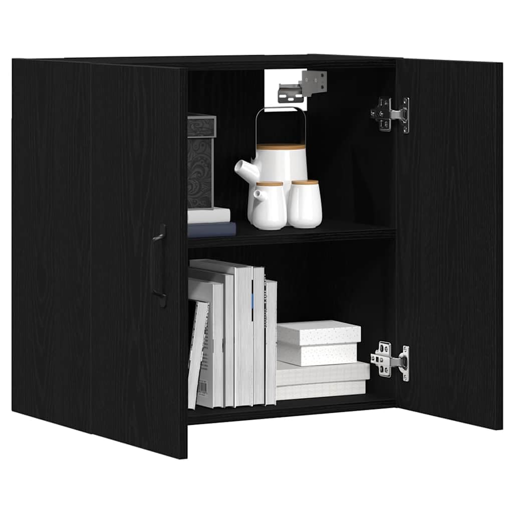 vidaXL Armario de Pared Roble Negro 60x31x60 cm Madera de ingeniería