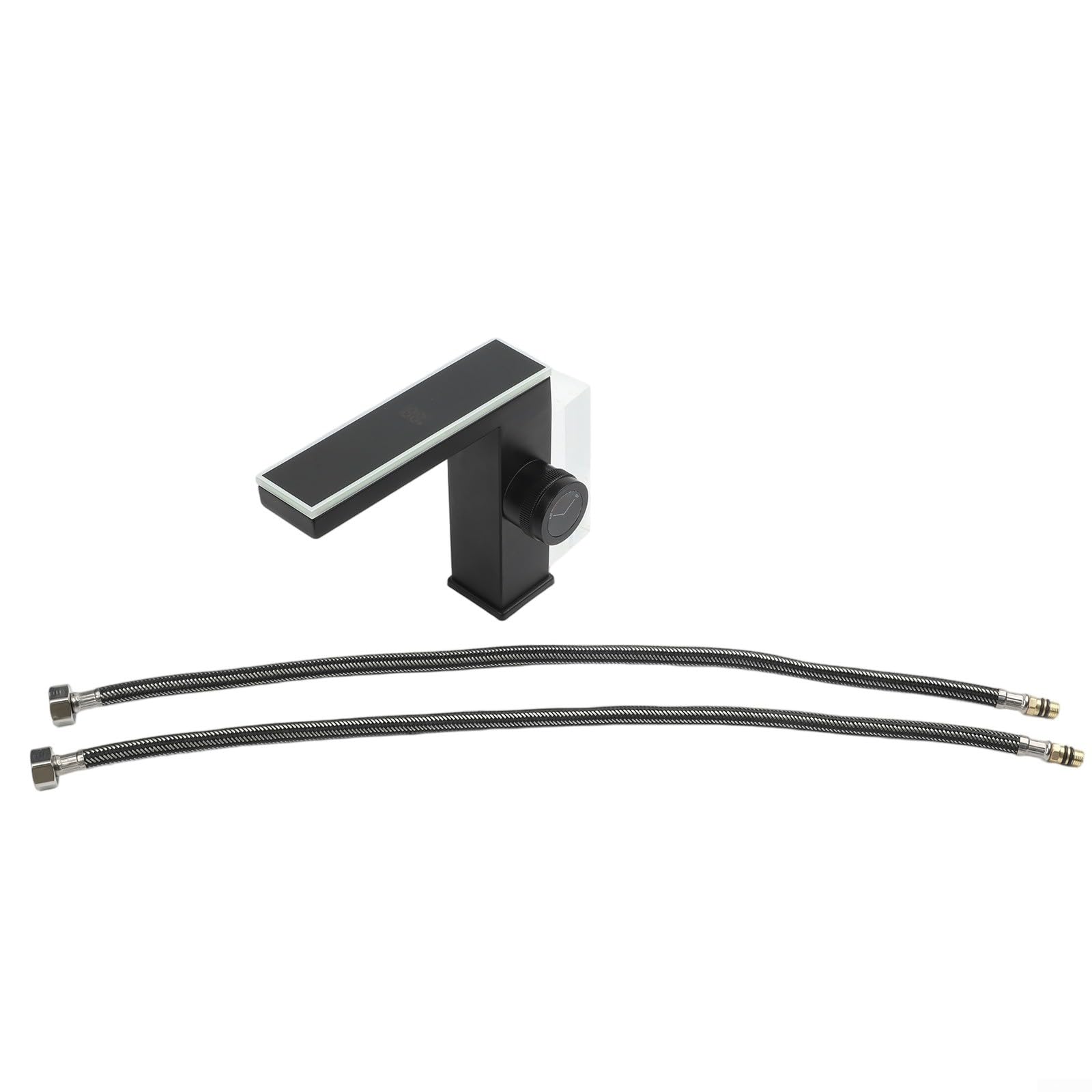 Grifo con Pantalla Digital, Luz LED, Cobre, Para Baño