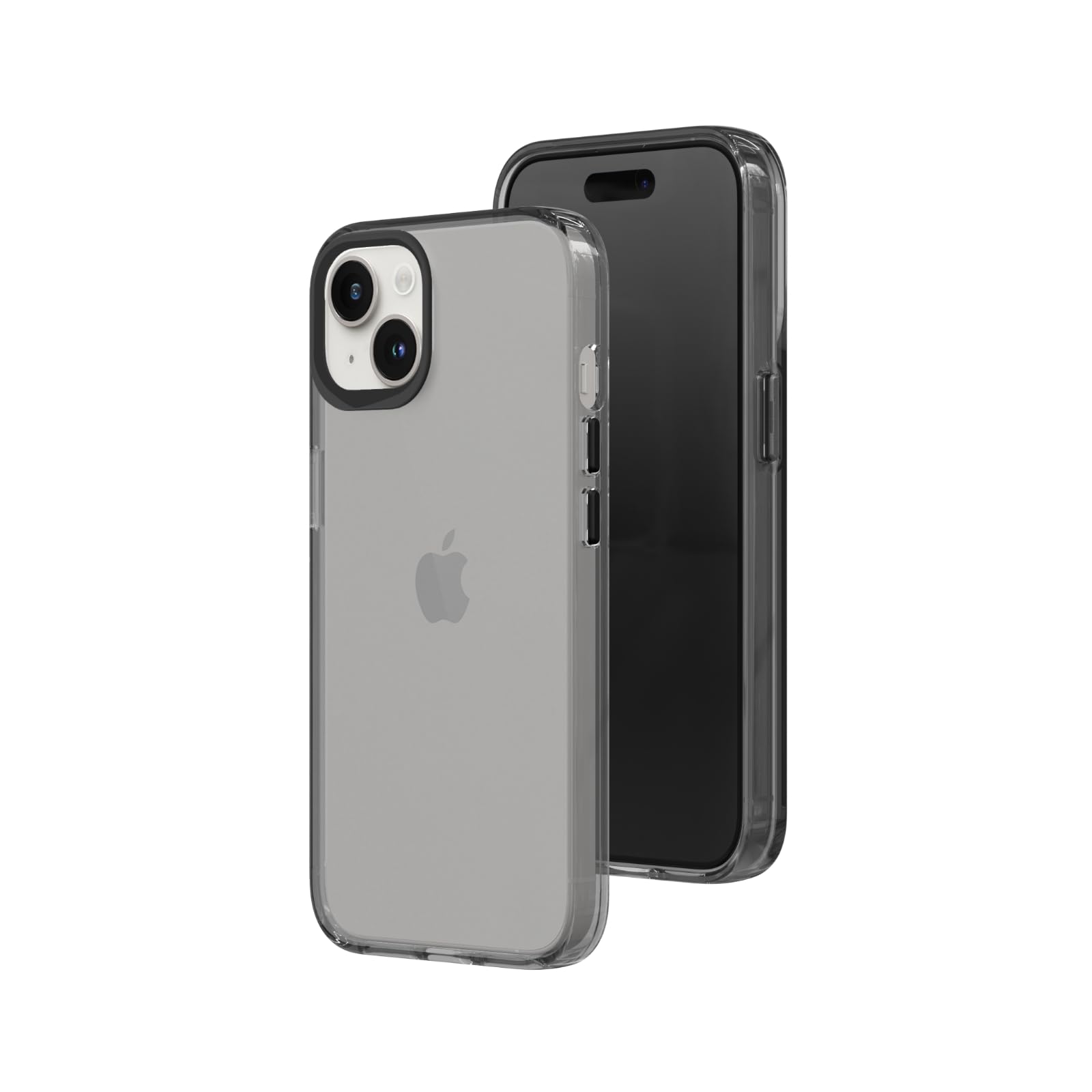 RhinoShield JellyTint Farbige, transparente Schutzhülle kompatibel mit [iPhone 13/14] | Übertrifft militärische Standards, Kratzfest, stoßfest, Trendfarben - Aschgrau | Anti-Vergilbung, transparent, hohe Klarheit, stoßfest, Fallschutz nach Militärstandard