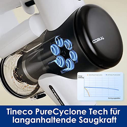 Tineco Pure ONE Air PET kabelloser Smart Staubsauger, leicht, ideal für Tierhaare, leise, leistungsstark, umwandelbar in einen Handstaubsauger, Zeitloses Design, installationsfreie Ladestation – Bild 5