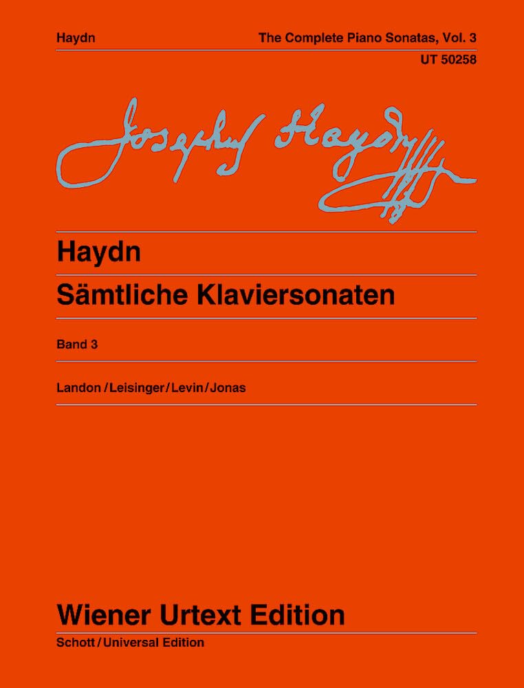 Sonaten 3 Piano (Wiener Urtext): Nach den Quellen herausgegeben von Christa Landon, revidiert von Ulrich Leisinger. Vol. 3. Klavier.