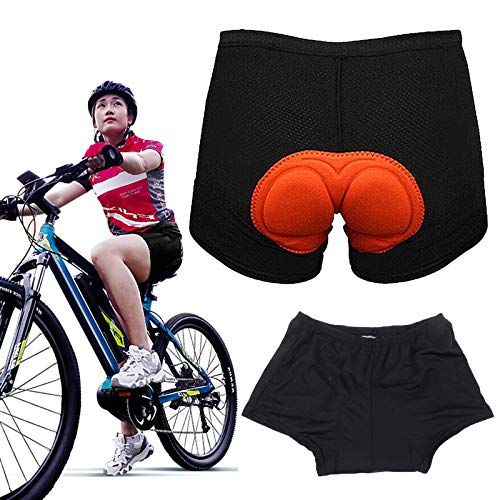 Short masculino de ciclismo MTB RUIMING com acolchoamento 3D em gel esponja, elástico confortável, r