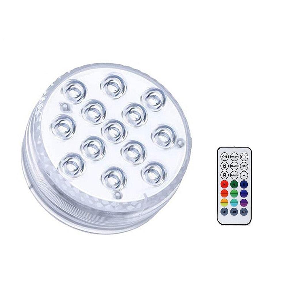 13 LED RGB Sommible Light mit Magnet und Saugnapf Pool Licht unter Wasser Aquarium Teich Nacht Nachtlicht-1 Controller Lampe 1