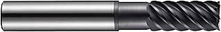 Dormer S22512.0 Shank Finishing End Mill, Altin Coating, HM, Head Diameter 12 mm, Flute Length 25 mm, Full Length 75 mm