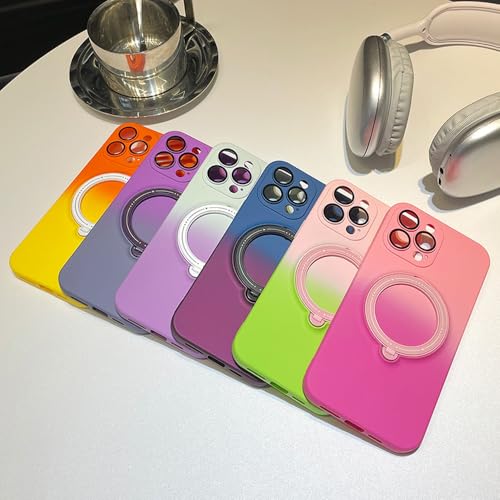 Coque silicone iPhone 12 Pro compatible charge sans fil avec support pliable intégré - 7