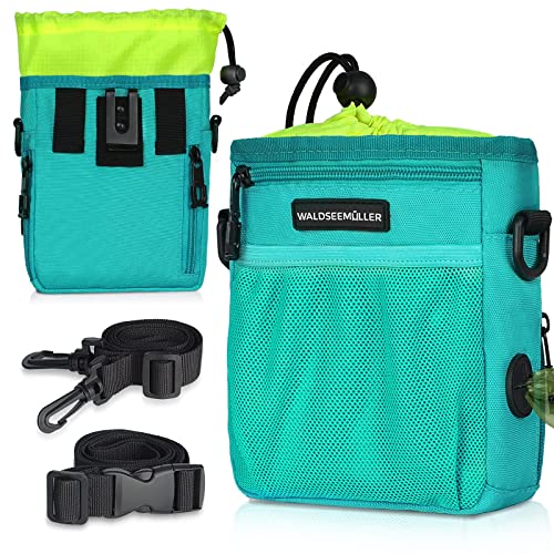 Leckerli-Tasche für Hundetraining, tragbare Hundespaziergänge, Bauchtasche, integrierter Kotbeutelspender und mehrere Taschen, 3 Tragemöglichkeiten, mit verstellbarem Schultergurt, Hüftgurt Cover