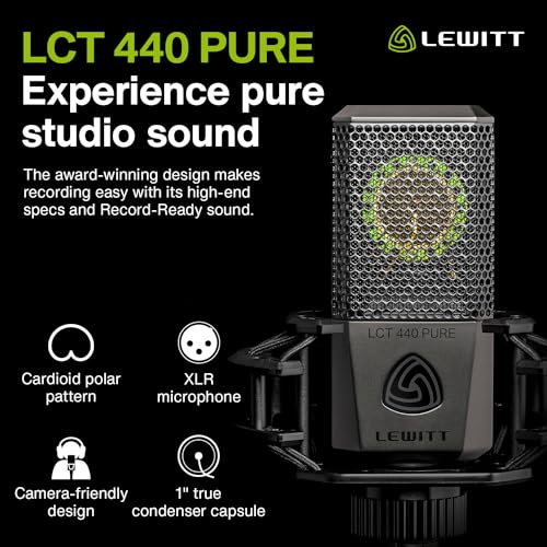 Image of Lewitt LELCT440P LCT 440 Pure Condenser Microphone - Black