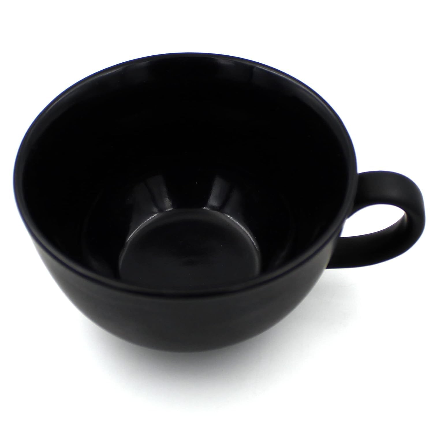 Black Matte Ceramic Soup Bowls - Handmade & Microwave Safe -3