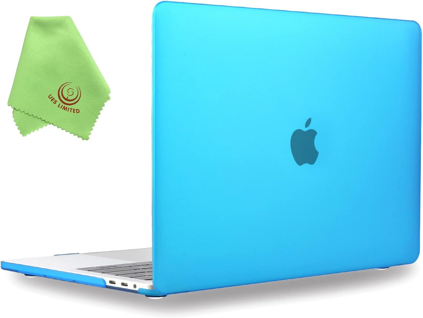UESWILL Compatible with MacBook Pro 13 inch Case 2025, 2024, 2023, 2022-2016 M2 M1 A2338 A2289 A2159 A2251 A1989 A1708 A1706 with Touch Bar & USB-C, Matte Hard Shell Case Cover, Aqua Blue