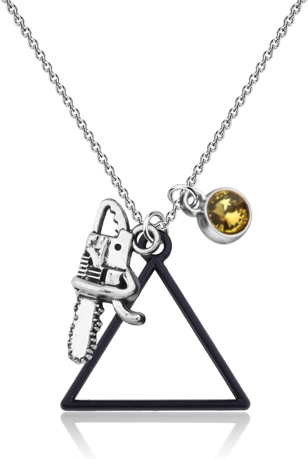 MAOFAED Japan Anime Inspired Gift, Mini Chainsaw Pendant Necklace for Fans，Anime Lover Gift, Manga Jewelrym Cosplay Jewelry (sawNecklace)