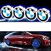 Bearfire 4Pcs Waterproof LED Light Wheel Hub Center Caps Cover Wheel Lights Car Emblems for BMW Accessory
