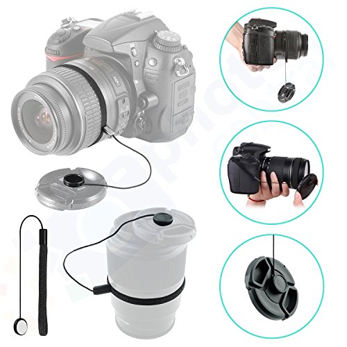 Front Center Pinch Lens Cap Cover Protector + Cap Keeper + Cleaning Cloth For Tamron 28-75Mm F/2.8 Xr Di Lens #TOP2