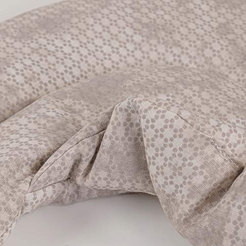 Cuscino del collo, shabby-chic grigio-beige