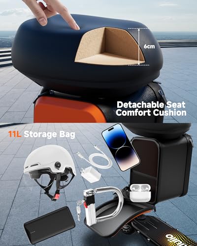 Folding Electric Scooter for Adults with Seat- 19MPH &