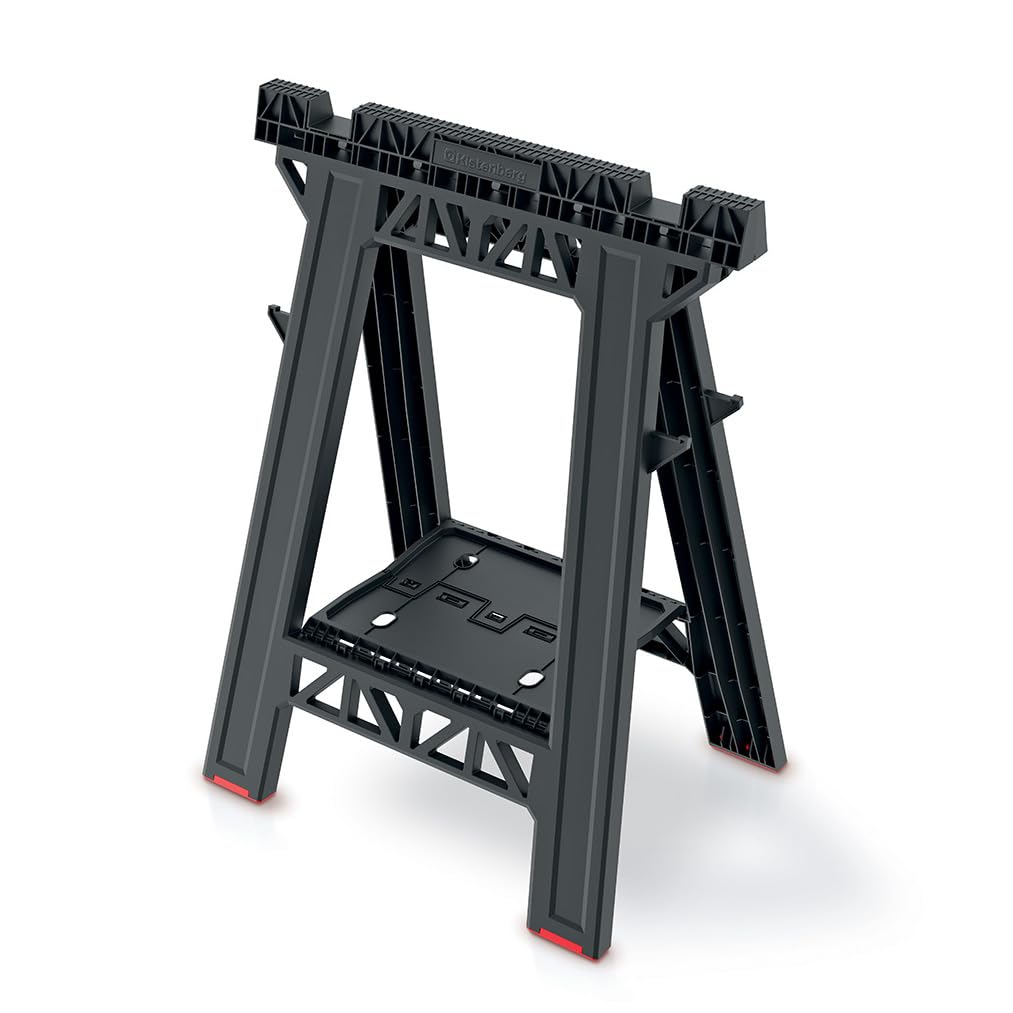 B2C Folding Saw Horse Trestle 1x TECH PRO Stand Sawhorse 350kg Work Bench Garage Workshop Tool Support Foldable
