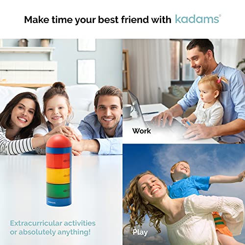 Kadams Visual Timer For Kids With Audio Alarm - Traffic Light Alarm For Kids, Teachers, Classroom, Home, Time Management Tool, 24Hr Countdown, Pause Function, Auto Timer - Blue #TOP4