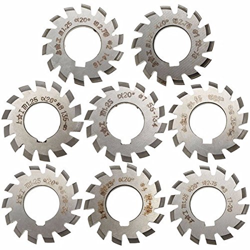 EsportsMJJ Module 1.25 Pa20#1-8 HSS Alésage 22Mm Fraise Fraiseuse - #5