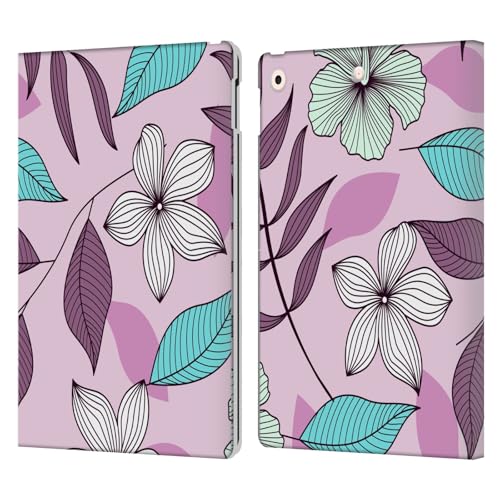 Protection iPad 10.2 Haroulita Lavande Doodles contre les chocs