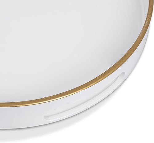 Miniatura 19 de MAONAME Bandeja decorativa, bandeja negra con asas, bandejas de mesa auxiliar, bandejas cuadradas de plástico para otomana, baño, cocina, 13 x 13 x