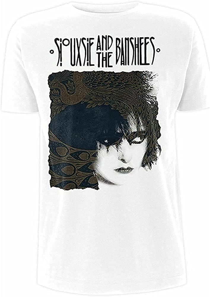 Siouxsie & The Banshees T Shirt White Face Tee XL : Amazon.co.uk