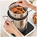 Hintyne Frying Pot Deep Fryer Pot with Basket,3.5L Frying Pot Stainless Steel Small Deep Fryer with Anti-scalding Handle Fish Fryer Pot and Basket Oil Fryer for Chips