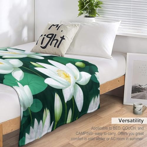 Couverture flannel douce et chaude Lotus idéale pour lit et canapé - 6