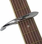 Imelod Guitar Capo for Acoustic and Electric Guitar Shark Capo Zinc Alloy with Good Hand Feeling, No Fret Buzz and Durable(Silver)