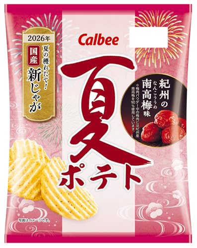 カルビー 夏ポテト紀州の南高梅味 60g×12袋