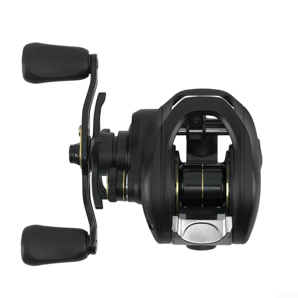 AO-DC Baitcasting kołowrotek z inteligentnym elektronicznym hamulcem - samoczynnie zasilany system zwrotny, lekki korpus PA66 153 g, łagodny rzut do łowienia okoni, szczupaków
