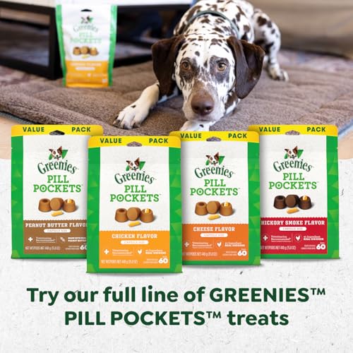 Greenies Pill Pockets Large Size Dog Treats, Peanut Butter, 7.9 oz, 6-Pack - image 9