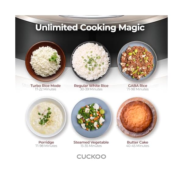   CUCKOO-CRP-EHSS0309FG-3-Cup-Uncooked-6-Cup-Cooked-Induction-Heating-Pressure-Rice-Cooker-with-Nonstick-Inner-Pot-16-Menu-Modes-Fuzzy-Logic-Tech-3-Voice-Guide-Auto-Clean-Gold