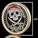 YKshop Treasure Island Bay Skull Pirate Ship Sailing Challenge Coin