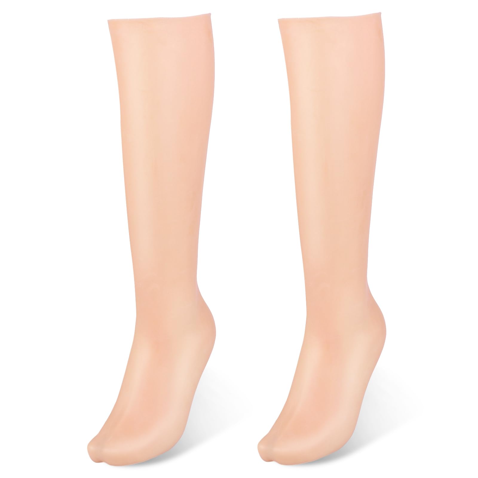 Calzini in silicone per la cura dei piedi, anti-screpolature, lunghi, idratanti, morbidi, esfolianti per piedi, comodi per la casa e la spa (champagne)