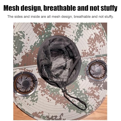 Sombrero con ventilador solar recargable USB que refresca tus rutas de montaña 5