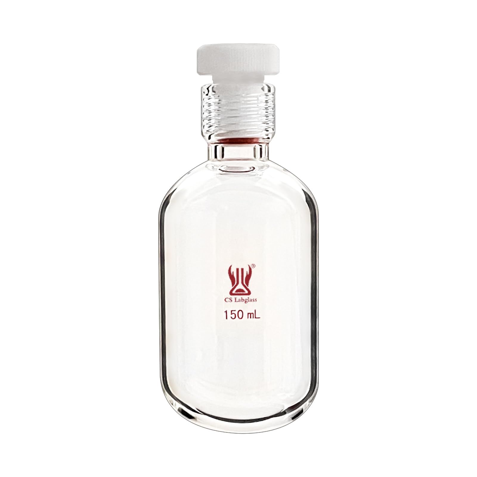 150ml Heavy Wall Pressure Vessel, Round Bottom, 15# GL Thread, Borosilicate Glass Round Bottom Vessel, Lab Glassware