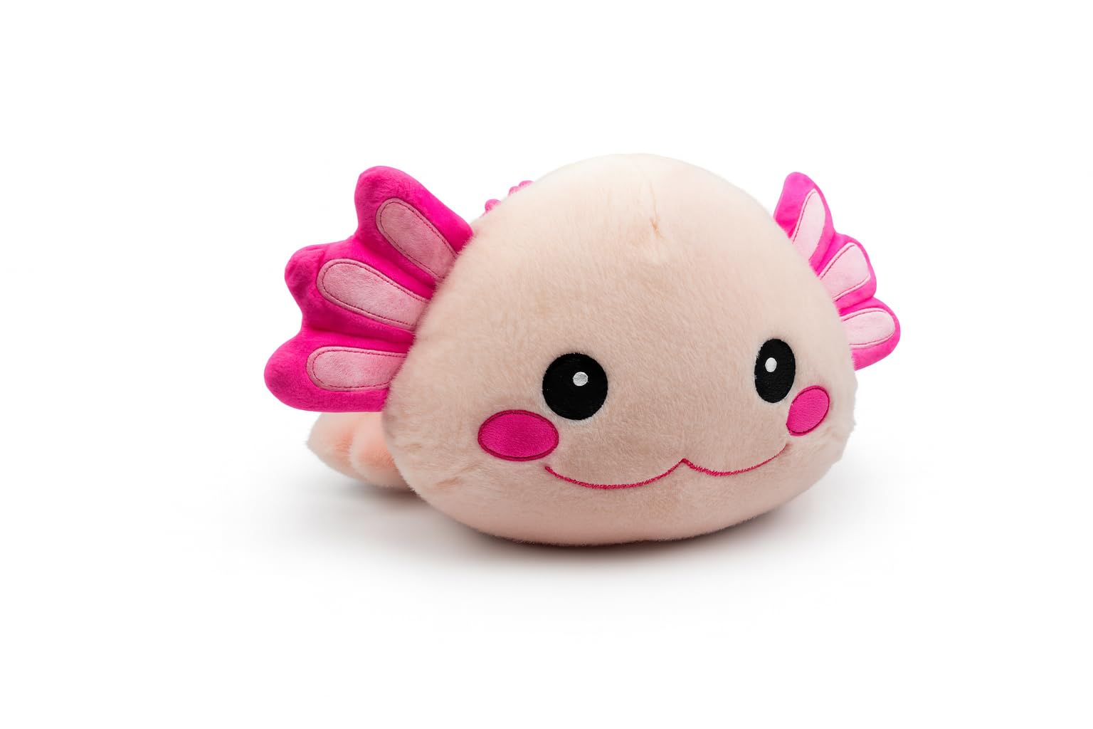 Mel-O-Design Maskotka Axolotl 50 cm – duża, pluszowa zabawka Axolotl, miękka, urocza pluszowa zabawka w stylu Kawaii – prezent dla dzieci (różowa)