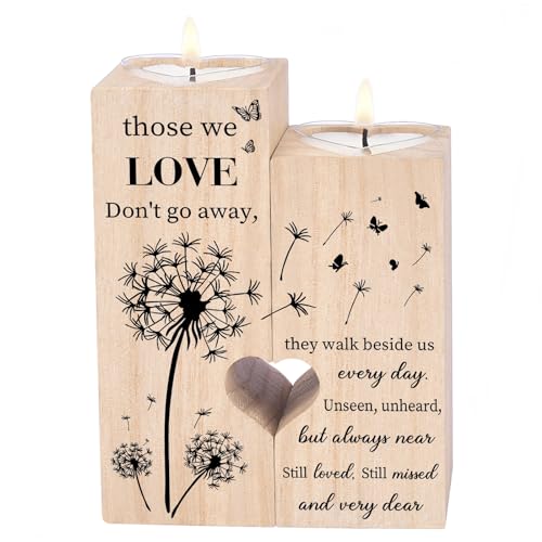 Sympathy Gift Memorial Gift Remembrance Gifts Candle Holders - Condolence Gifts Memorial Candles Bereavement Gifts for Loss of Mum Dad