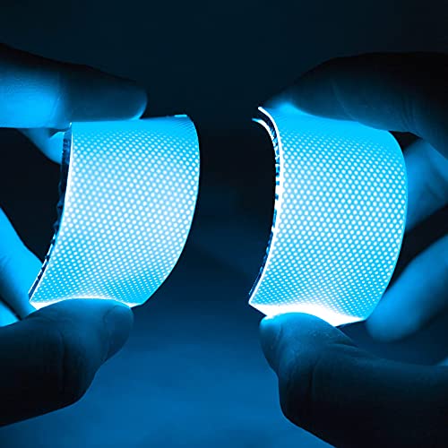 Image of Flexible Helmet Decorations led Lights Flexible Cosplay DIY kit Decorations RGB Light Superhero for Men Gifts Blue