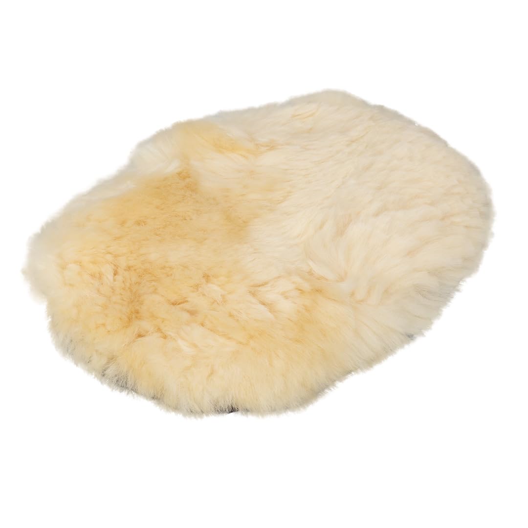 Maxshine Guante de lana de piel de oveja premium, guantes de lana de corderos reales para lavado de coche, almohadilla de lavado de piel de cordero ultra suave