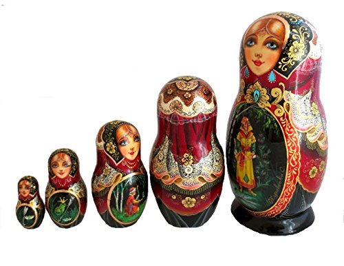 Matriochka» 5 pièces. Poupée russe, peinte à la main, jeu d