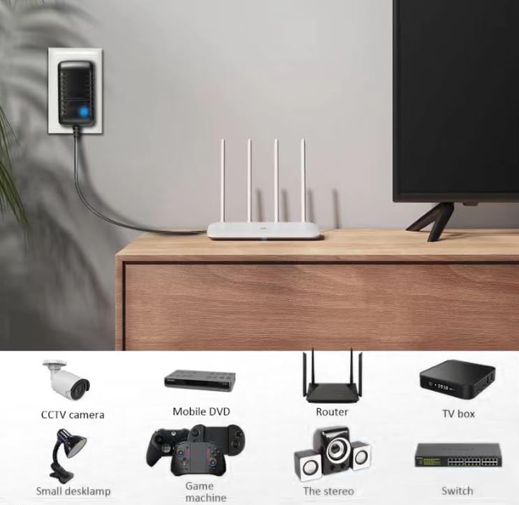 Miniatura 7 de Adaptador ACDC 6V 2A 1.5A 1A 0.5A Adaptador de alimentación 6V Cable de alimentación 12W 100-240V 50-60Hz con enchufe de 0.217 x 0.098 in DC