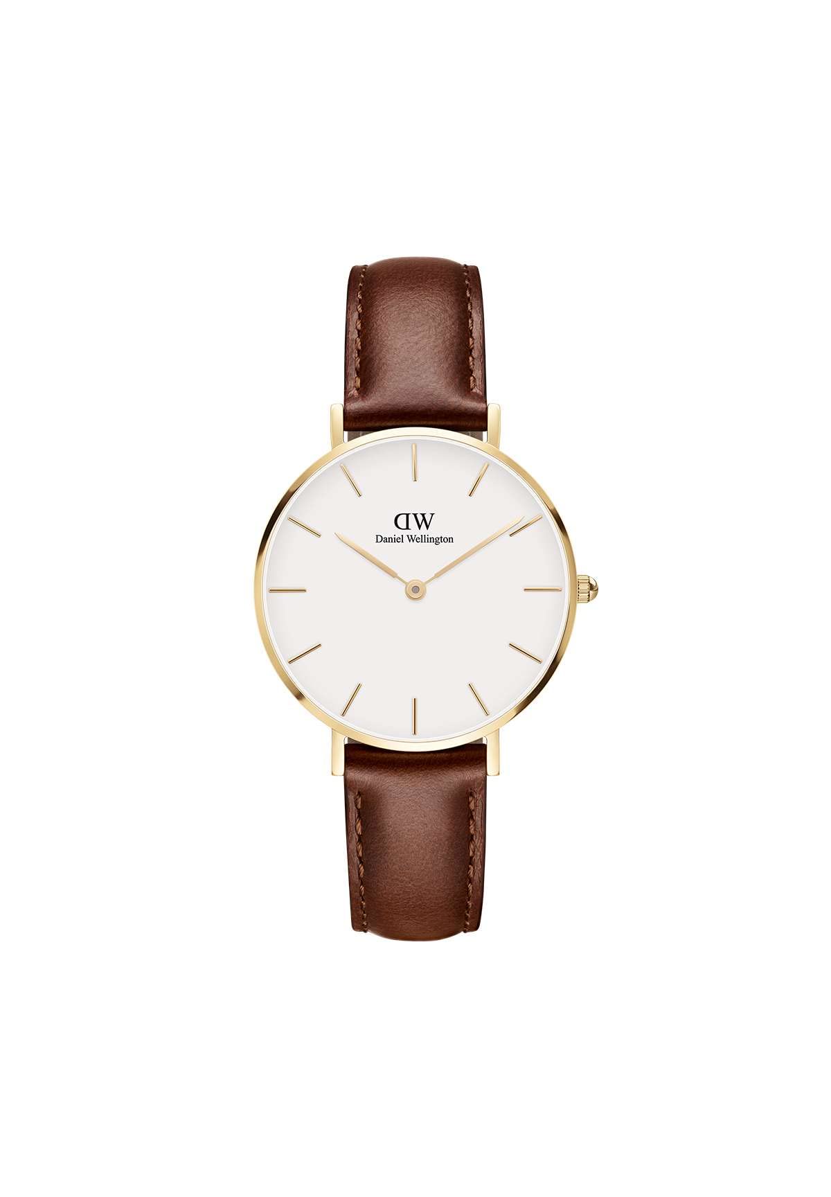 Daniel WellingtonPetite St Mawes, Brown/Rose Gold Watch, 32mm, Leather, for Women