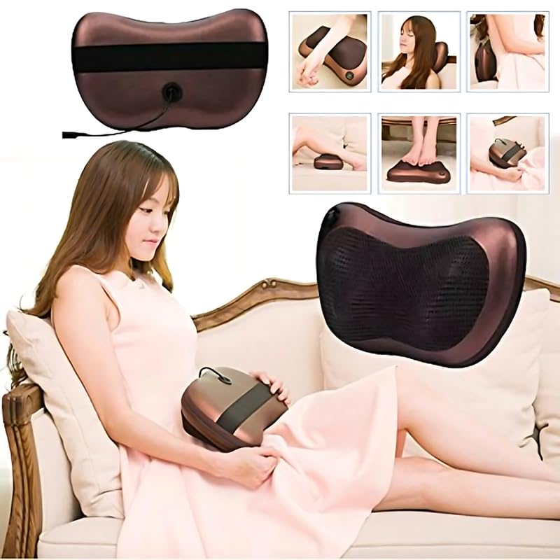 Drumstone Portable Electric Neck Body Massager Pillow, Electric Massager pillow for Home-Office Uses, Full Body Pain Relief Massager Pillow for Relaxation 𝟏𝟓 𝐘𝐞𝐚𝐫𝐬 𝐖𝐚𝐫𝐫𝐚𝐧𝐭𝐲 Drumstone Portable Electric Neck Body Massager Pillow, Electric Massager pillow for Home-Office Uses, Full Body Pain Relief Massager Pillow for Relaxation 𝟏𝟓 𝐘𝐞𝐚𝐫𝐬 𝐖𝐚𝐫𝐫𝐚𝐧𝐭𝐲