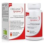 Organic Lycopene - Integratore Antiossidante con Licopene Certificato Biologico - Confezione da 90 Capsule