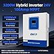 POWLAND 3200W Hybrid Wechselrichter 24V, Netzunabhängiger Reiner Sinus-Wechselrichter, DC zu AC 230V, Maximale PV 30-500VDC, für Blei- und Lithium-Batterien, Mit WiFi-Modul (SMG II 3.2)