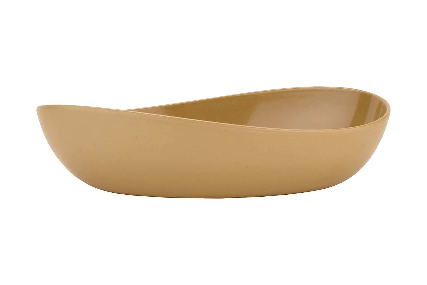 G.E.T. Enterprises Latte 4 qt. Oval bowl, 16 x 9 Dishwasher Safe Melamine Plastic, Osslo Collection B-128-LT (Pack of 1)